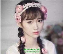 2019年流行新娘发型图片,新娘发型扎法步骤教程新娘发型1