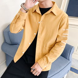 港风ins长袖衬衫男宽松帅气很仙的衬衣韩版潮流衣服潮牌休闲寸