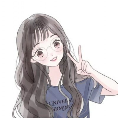 简笔画女生头像呆萌可爱我只是喜欢你哪有什么目的