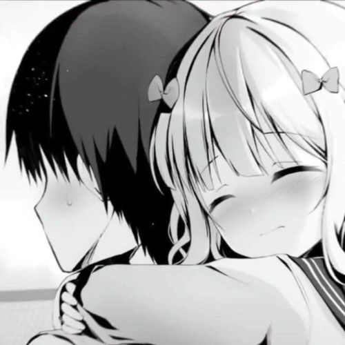 黑白漫画风动漫情头值得保存