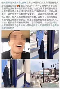 河北廊坊男子快手直播时以极低俗语言侮辱执勤女交警,被拘留
