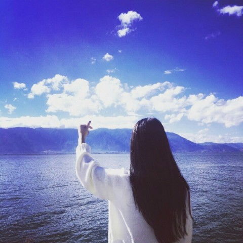 女人最适合的微信头像背影情侣头像