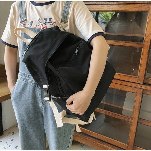 迪阿伦古着感书包女日系原宿中学生韩版男初中生ins风双肩包
