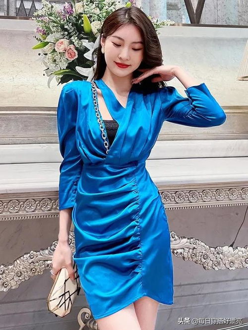 第363章欧美ins风性感v领连衣裙,甜酷个性生日派对礼服短裙