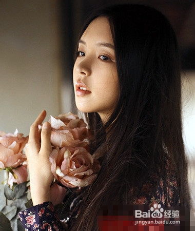 纯美古典长直发发型演绎清纯婉约气质淑女