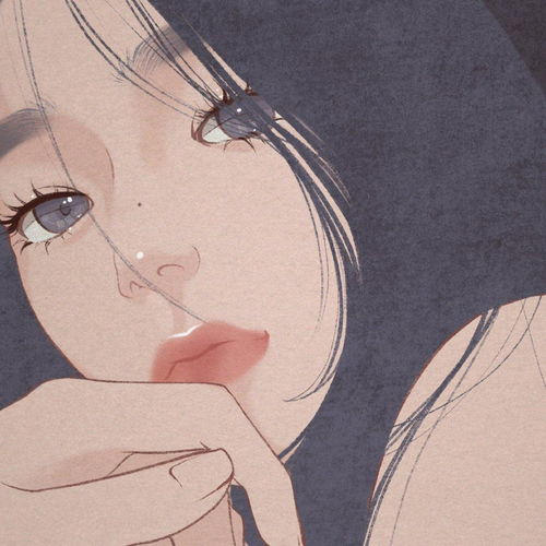 女生头像ins高级质感手绘恐婚症