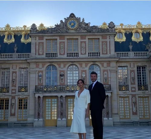 继郎朗婚礼后,贝克汉姆包场法国凡尔赛宫祝结婚20周年,贝嫂太美