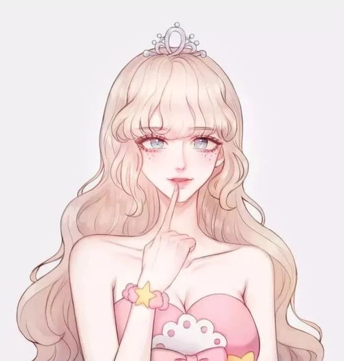 微信头像卡通女呆萌二次元