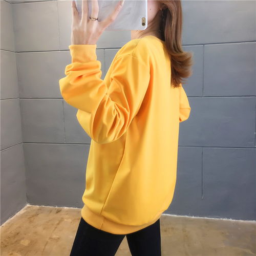 施悦名含棉欧美女士字母宽松卫衣女韩版新款薄款外套女潮ins春秋季a