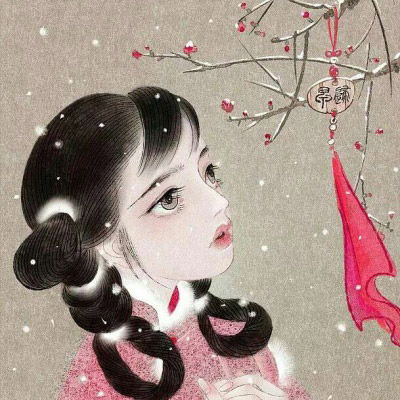 彩绘图片唯美人物头像2020女人好运的微信头像