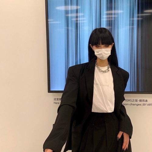 情侣头像真人ins风高级质感西装