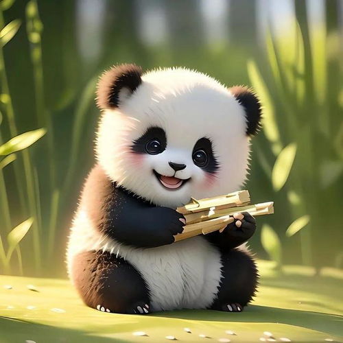 超级可爱治愈的熊猫宝宝头像
