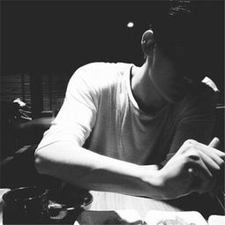 快手头像男生孤独480x480黑白帅气黑白男生快手专用头像