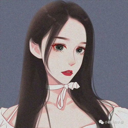 女生磨砂质感手绘头像,朦胧美超好看,喜欢吗