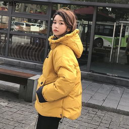 章若楠抖音同款冬季韩版学生面包服女羽绒服宽松ins棉服外套