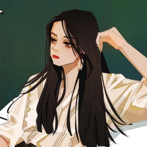 手绘头像女ins高级质感动漫头像