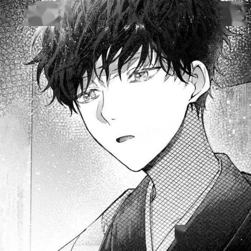 动漫头像敲多男女生黑白漫画风头像,爱不释手吖
