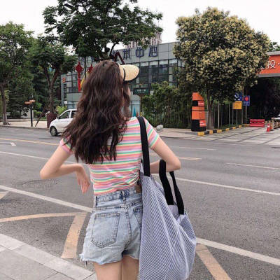 女头背影小清新森系文艺唯美森女图片头像无水印