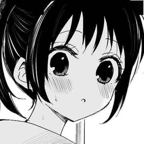 黑白漫画风动漫情头值得保存