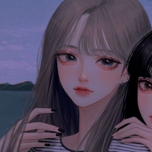 纯欲风动漫闺蜜头像