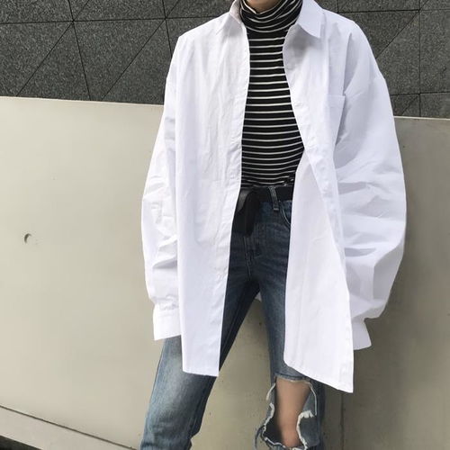 2020新款韩范原宿ins宽松长袖白衬衫女春秋百搭慵懒chic港风上衣