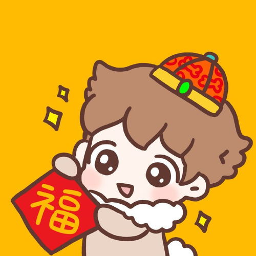 鹿家三口超可爱春节限定头像小灰小黄一个也不能少