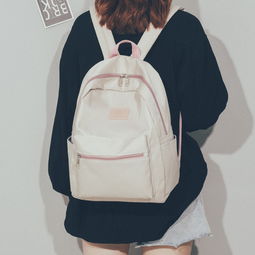 ins风书包少女日系韩版高中大学生原宿ulzzang简约百搭双肩包背包