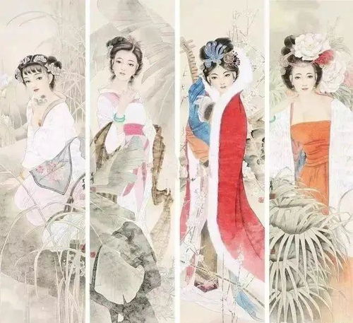 历史上四大美女在国画中长这样,真美