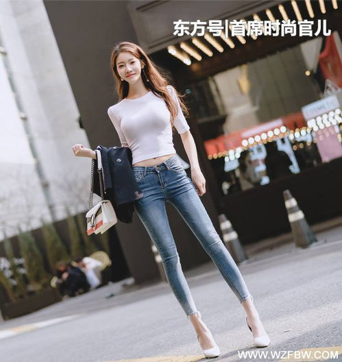 高质感ins闺蜜头像紧身牛仔裤
