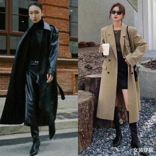 韩国女生太会穿,首尔街拍上演风衣大秀,妆容精致穿出高级感