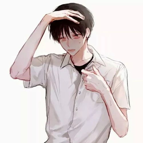 日系ins风漫画头像情侣格子衬衫