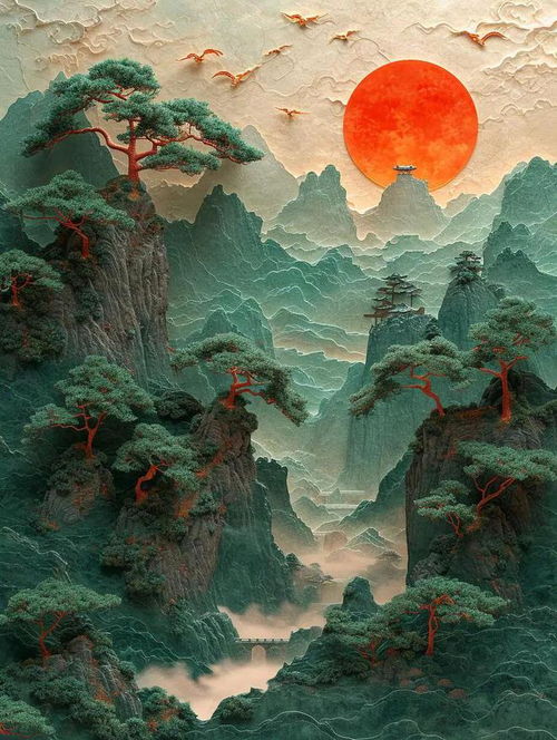 最旺运的微信头像山水