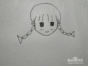 ins风女孩简笔画