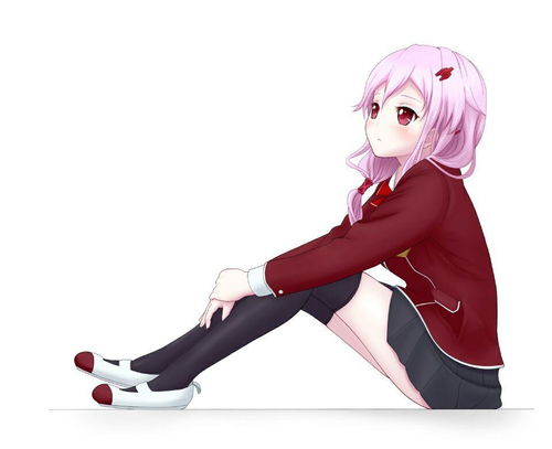 头发是粉色的动漫女孩